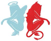 Antithesis embroidery design