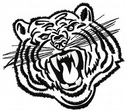 Bengal tiger 5 machine embroidery design