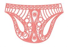Underpants embroidery design