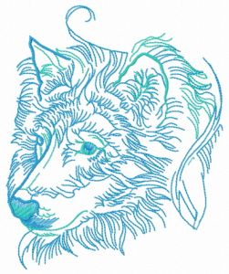 Wolf spirit 8 embroidery design