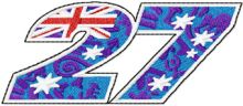 Casey Stoner 27 logo embroidery design
