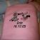 Embroidered fleece blanket with Minnie Mouse and zebra 