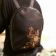 Backpack with firebird embroidery design