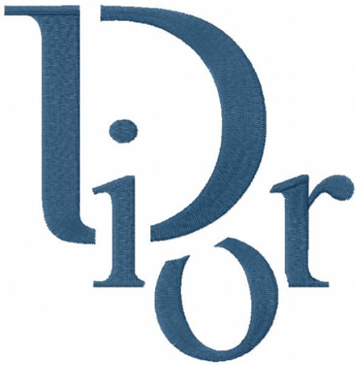 Dior modern logo embroidery design