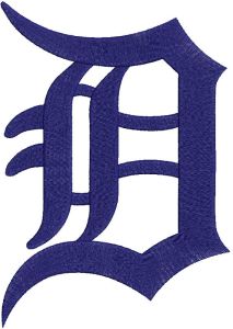 Detroit Tigers Classic Logo embroidery design