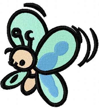 Butterfly free embroidery design 4