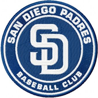 San Diego Padres machine embroidery design