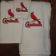 St Louis Cardinals embroidered logo on towel