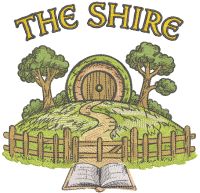 The Shire Hobbit home embroidery design