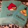 Angry birds designs on towels embroidered
