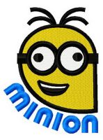 Crazy Minion embroidery design