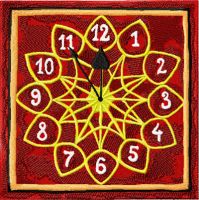 Christmas clock Christmas countdown embroidery design