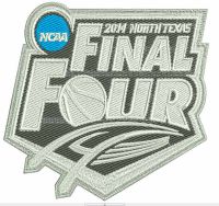Final four logo embroidery design