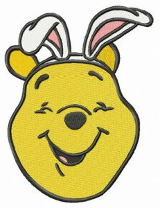 Pooh the bunny embroidery design