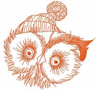 Owl like winter time free embroidery design