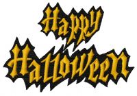 Happy Halloween 4 embroidery design