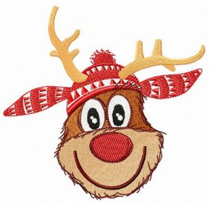 Fawn's winter embroidery design