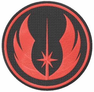 Jedi Order logo embroidery design