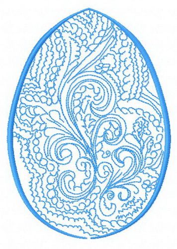 Easter egg 4 machine embroidery design