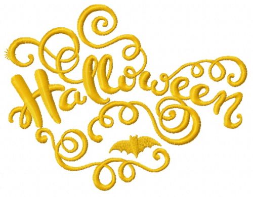 Halloween machine embroidery design