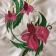 elegant oriental flowers embroidery design