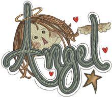 Angel 2 embroidery design
