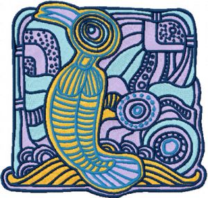 Bird Island embroidery design