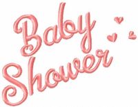 Baby shower free machine embroidery design