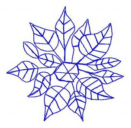 Snowflake 17 machine embroidery design