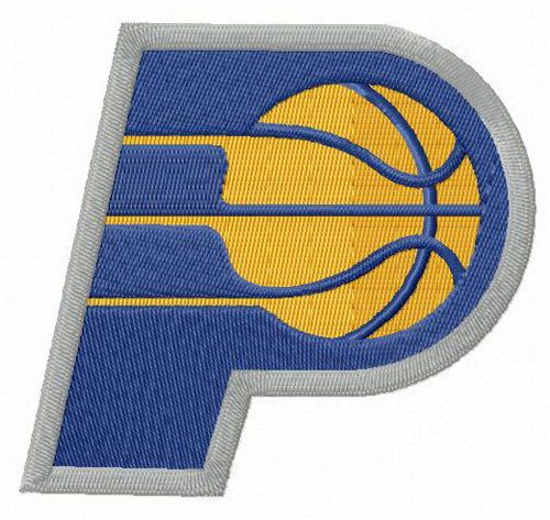 Indiana Pacers alternative logo machine embroidery design