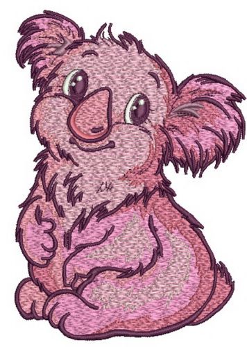 I'm koala girl 2 machine embroidery design