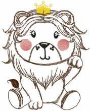 Just lion king embroidery design