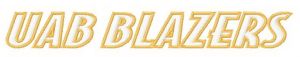 UAB Blazers logo 3 embroidery design