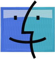 Apple Mac OS logo embroidery design