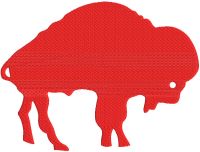 Buffalo Bills red logo embroidery design