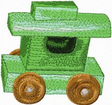 Wooden Truck embroidery design