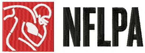 National Football League Players Association machine embroidery design