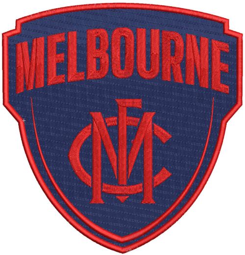 Melbourne Football Club Logo embroidery design