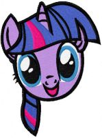 Twilight Sparkle muzzle embroidery design