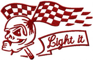 Tribal Racing embroidery design