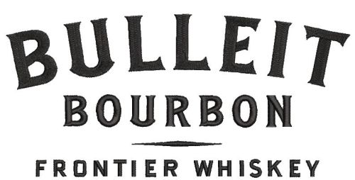 Bulleit Bourbon logo embroidery design