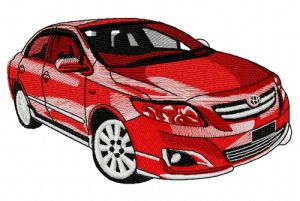 Toyota car 2 embroidery design