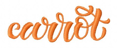 Carrot 2 machine embroidery design