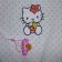 Embroidred Hello Kitty design