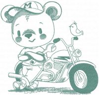 Fixed my motorcycle embroidery design