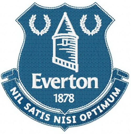 Everton football club 2 machine embroidery design