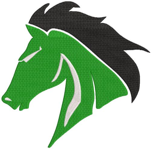 West Stanly High School logo embroidery design