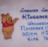 Personalized towel with Baby Pooh embroidery design