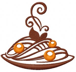 Pasta embroidery design