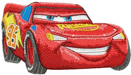 Lightning mcQueen machine embroidery design